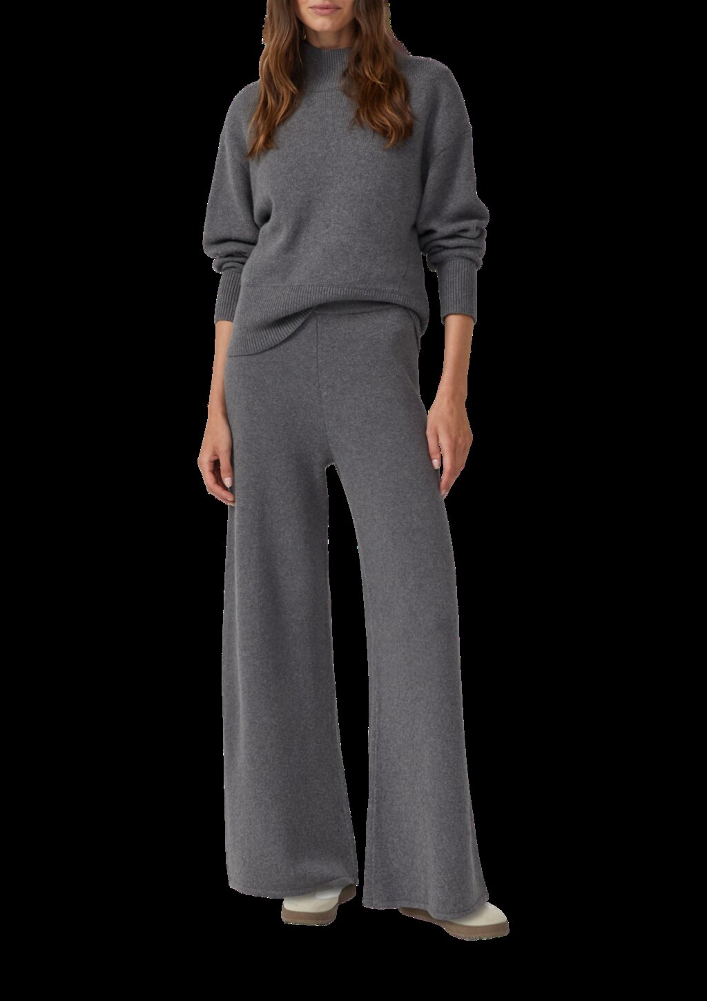 Weicher Pullover mit Stehkragen