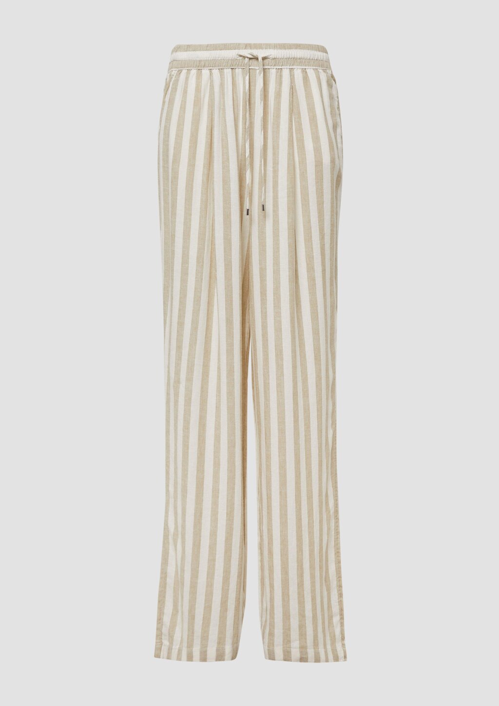Leichte Leinenmix-Hose mit Elastikbund
