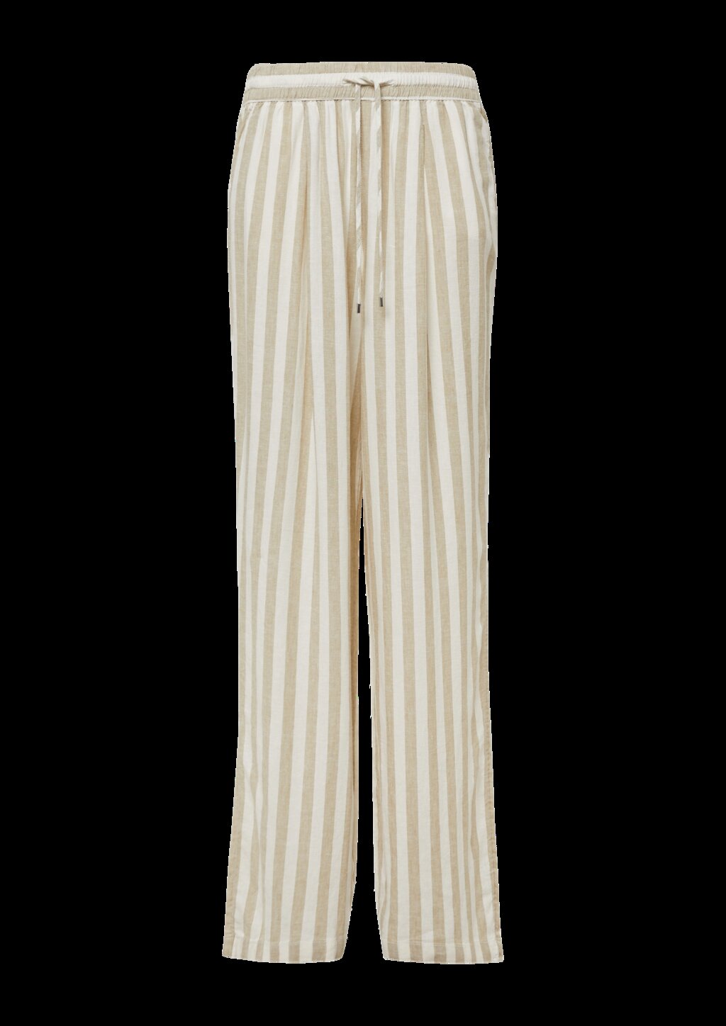 Leichte Leinenmix-Hose mit Elastikbund