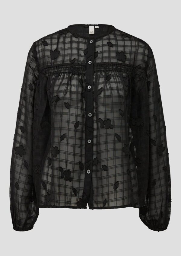 Leicht transparente Chiffonbluse