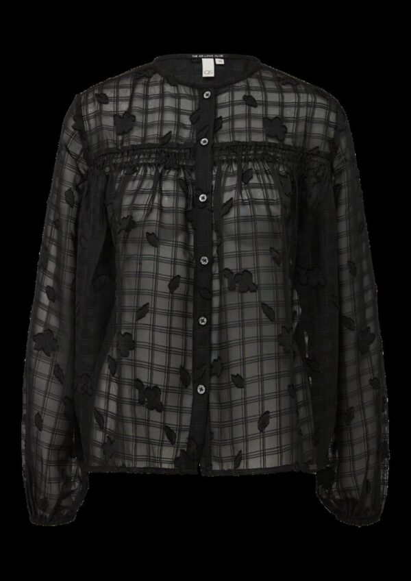 Leicht transparente Chiffonbluse