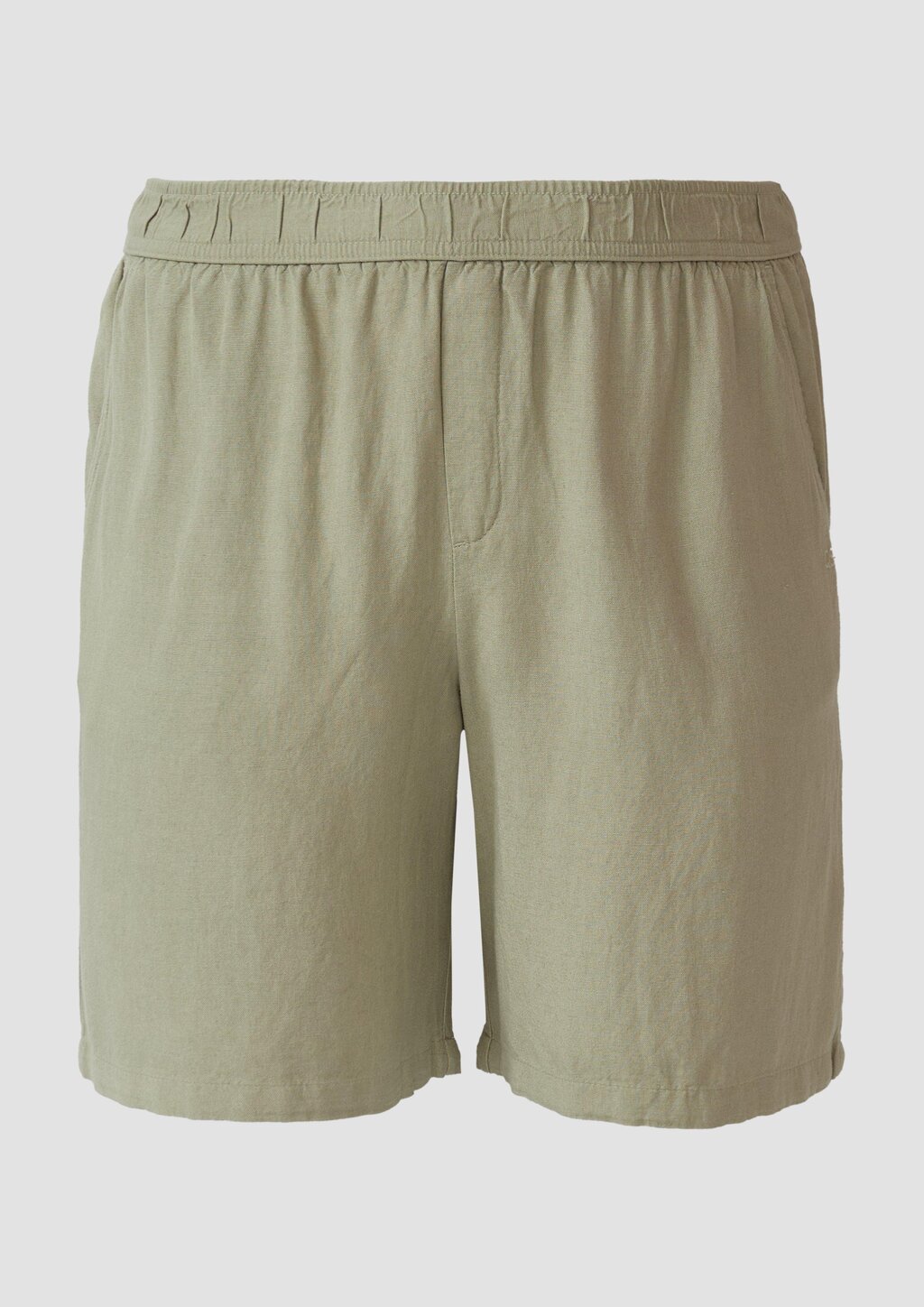 Shorts aus Leinen-Viskose-Mix