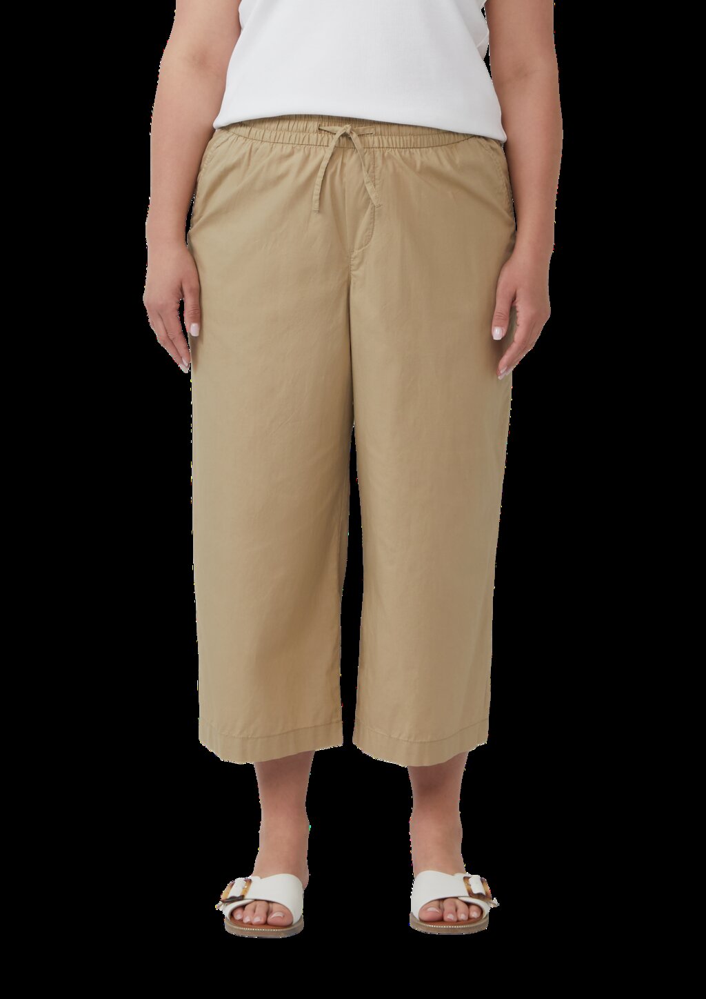 Leichte Culotte aus Baumwollmix im Relaxed Fit