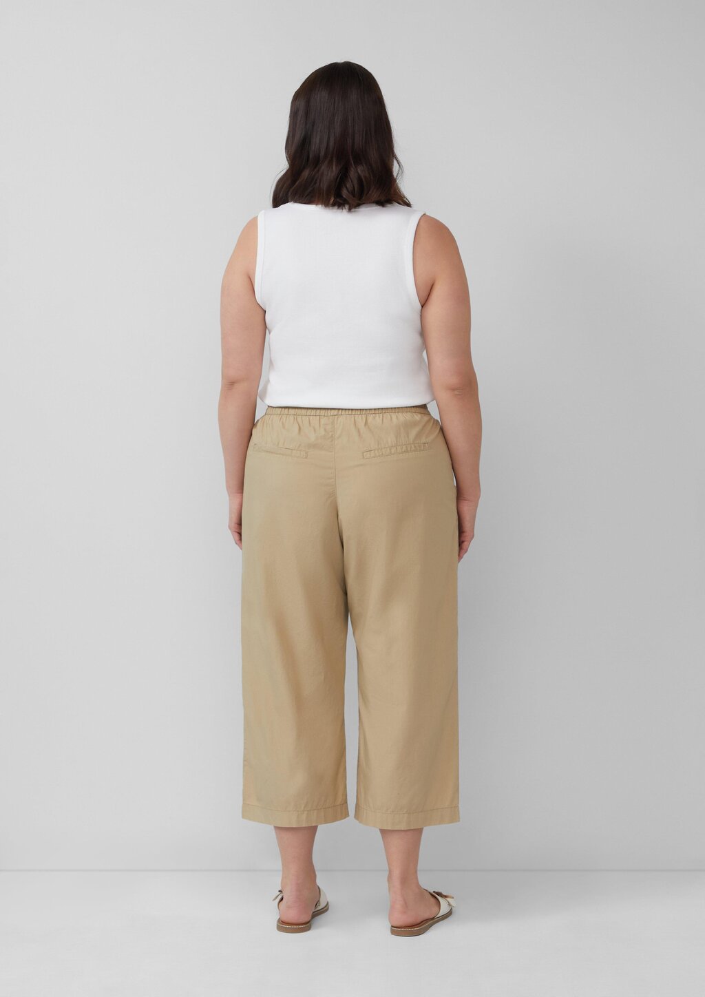 Leichte Culotte aus Baumwollmix im Relaxed Fit