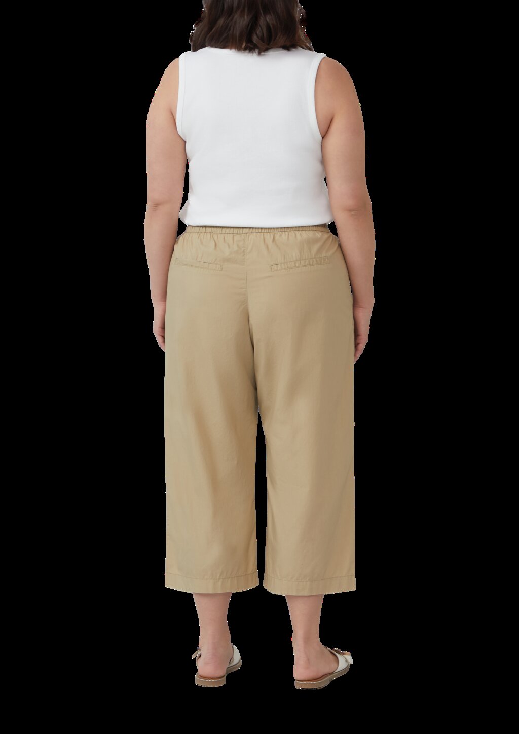 Leichte Culotte aus Baumwollmix im Relaxed Fit