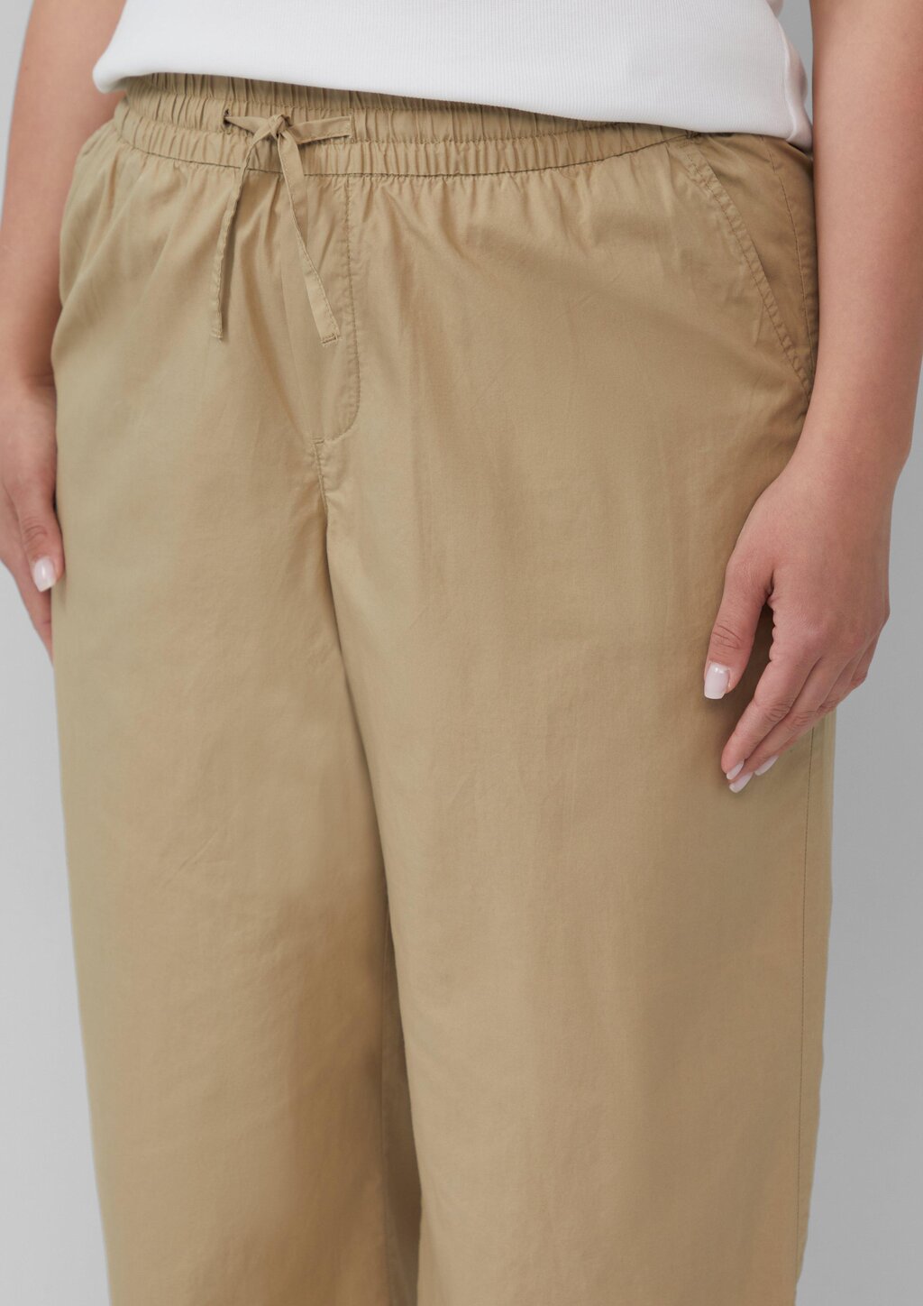 Leichte Culotte aus Baumwollmix im Relaxed Fit