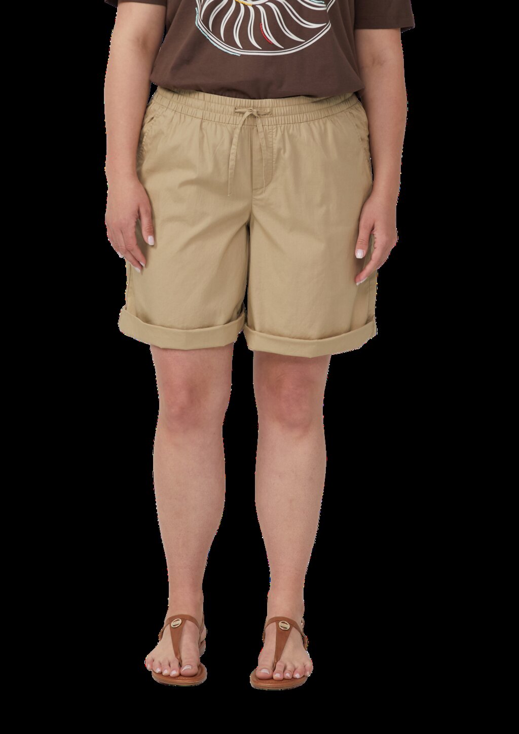 Leichte Shorts aus Baumwollmix im Relaxed Fit