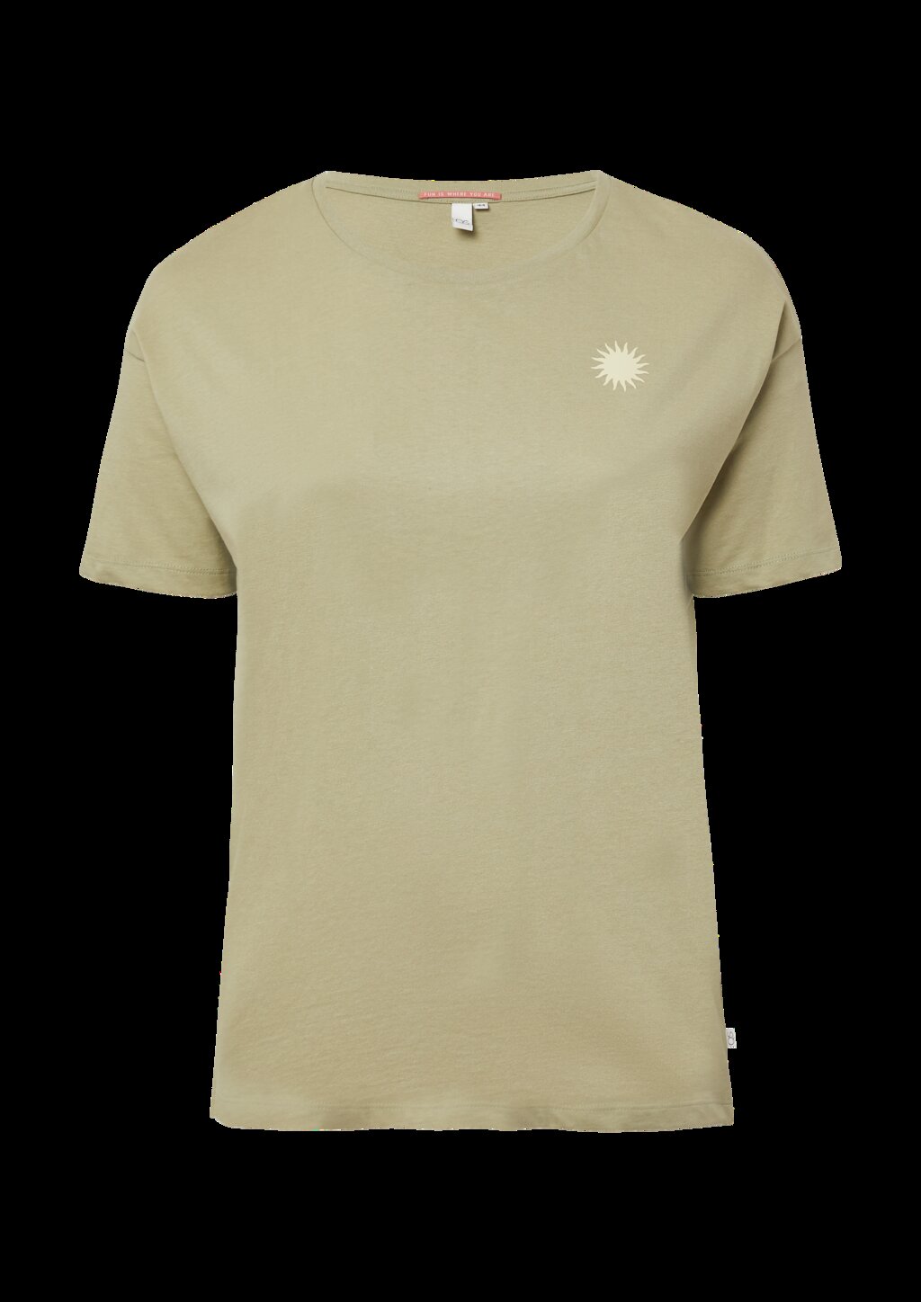 Baumwollshirt mit Rückenprint