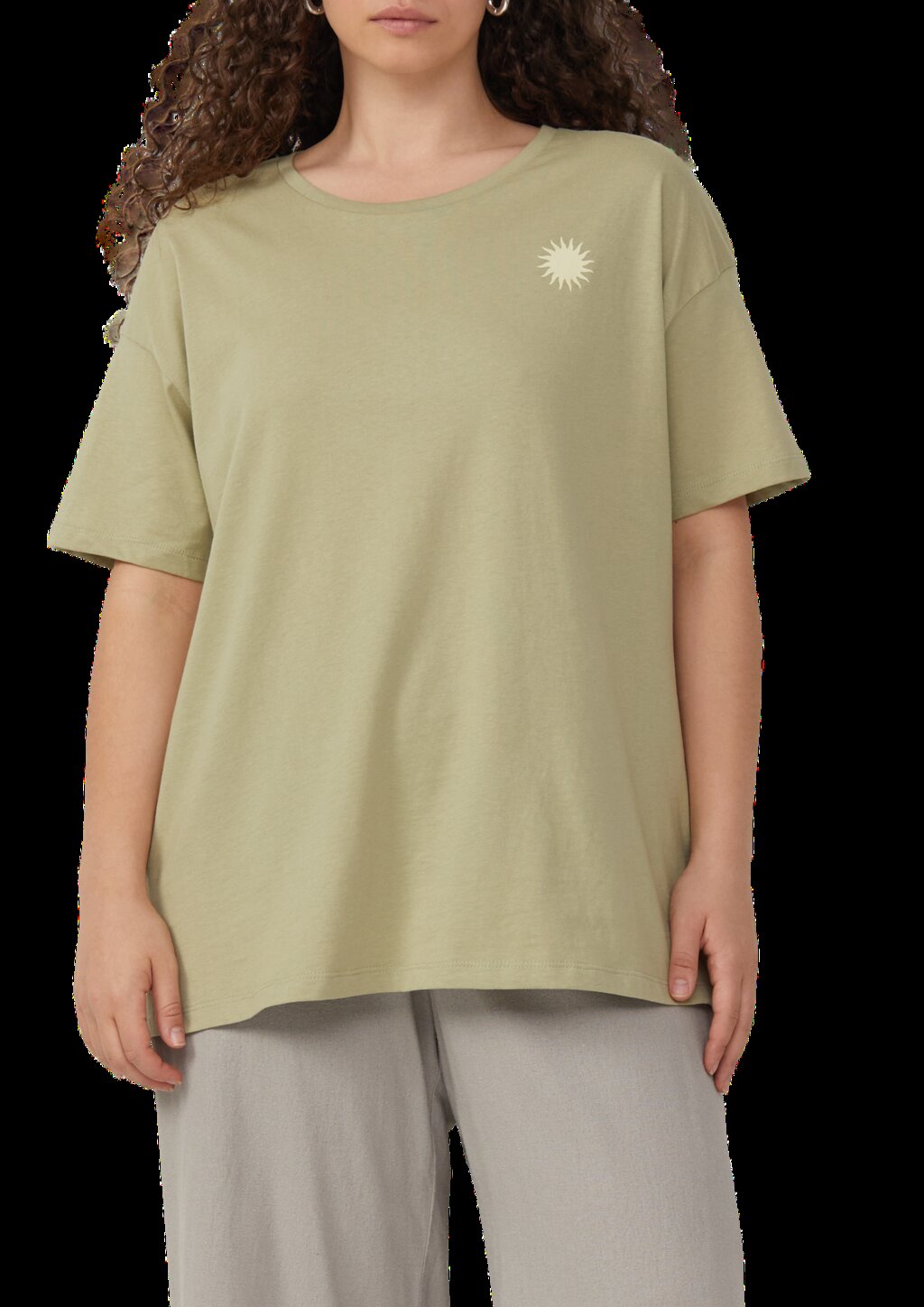 Baumwollshirt mit Rückenprint