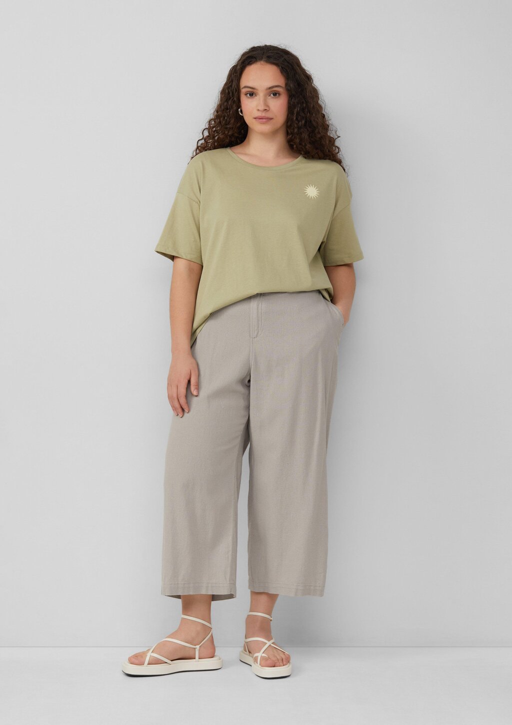 Baumwollshirt mit Rückenprint