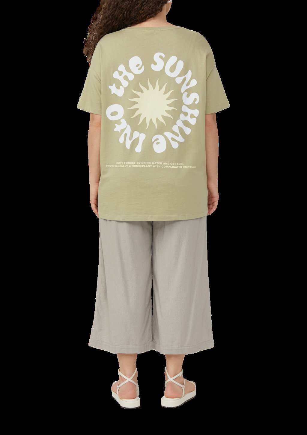 Baumwollshirt mit Rückenprint