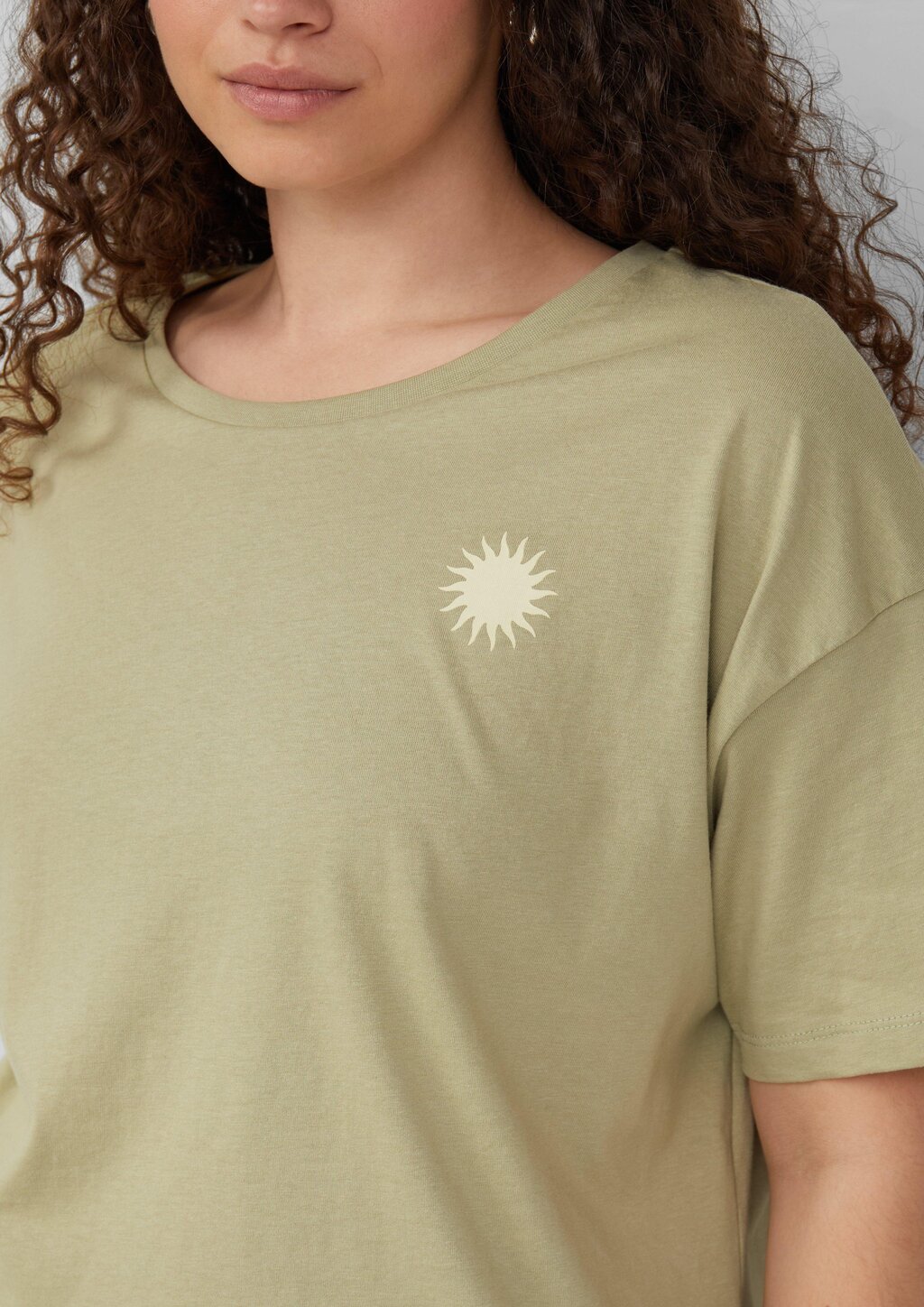 Baumwollshirt mit Rückenprint