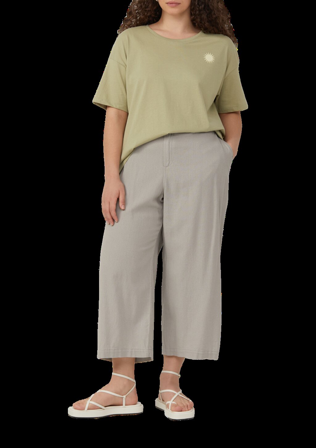 Baumwollshirt mit Rückenprint