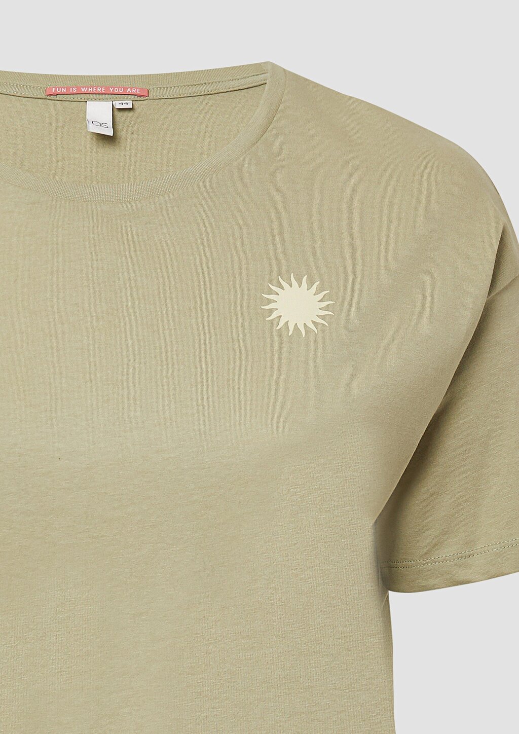 Baumwollshirt mit Rückenprint