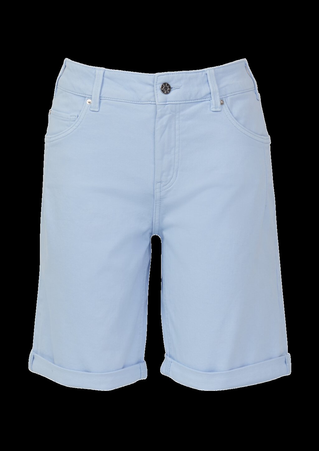 Bermuda Jeans / Straight Fit / Mid Rise / Straight Leg