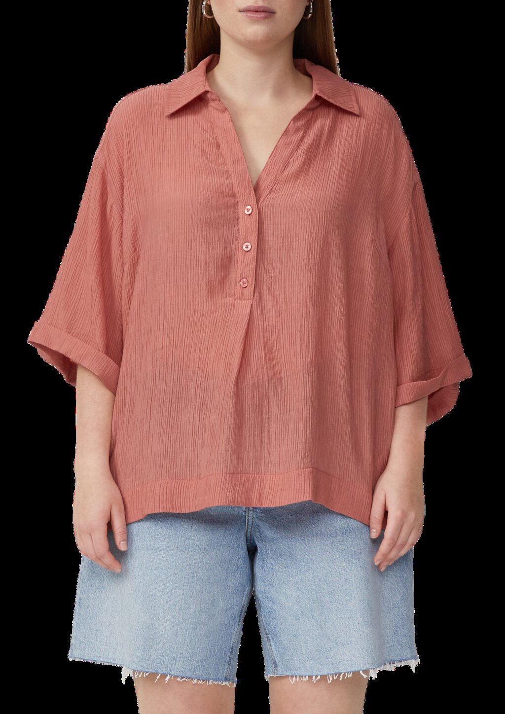 Bluse im Loose Fit mit Wascheffekt