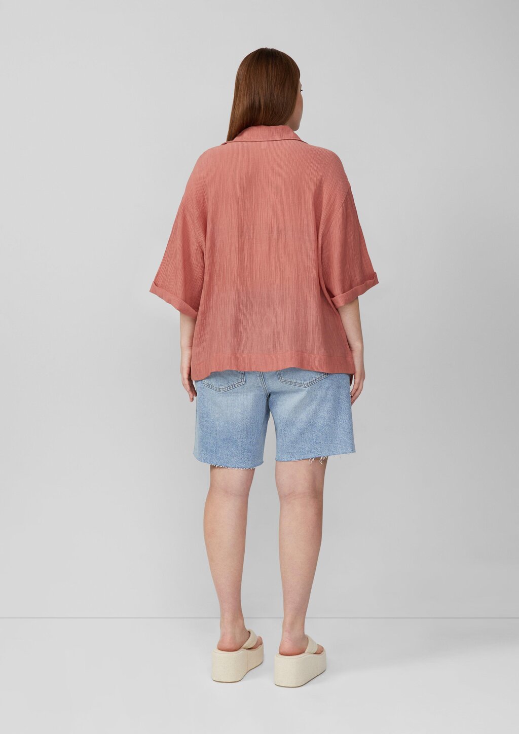 Bluse im Loose Fit mit Wascheffekt