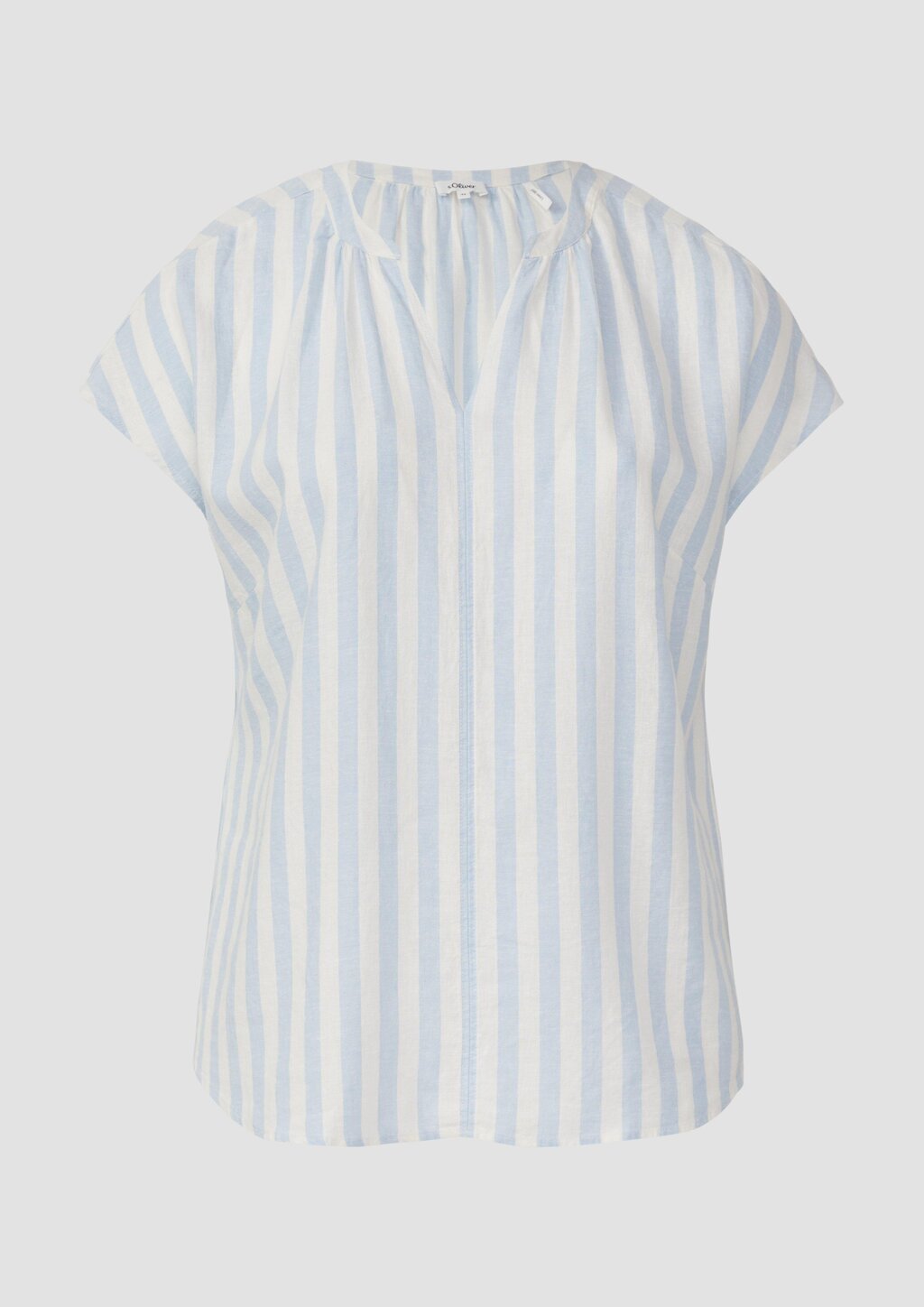 Ärmellose Bluse aus Leinenmix im Relaxed Fit