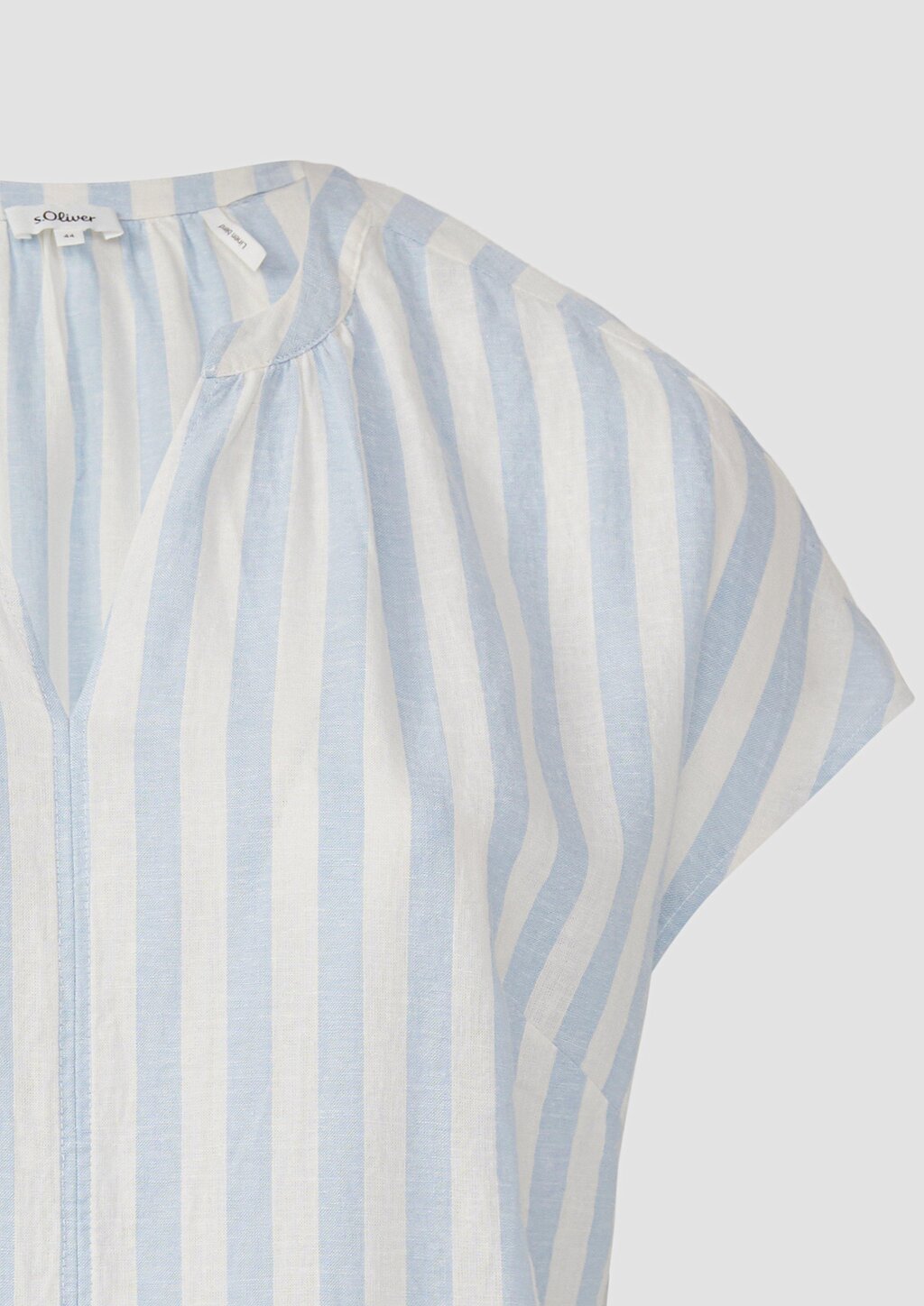 Ärmellose Bluse aus Leinenmix im Relaxed Fit