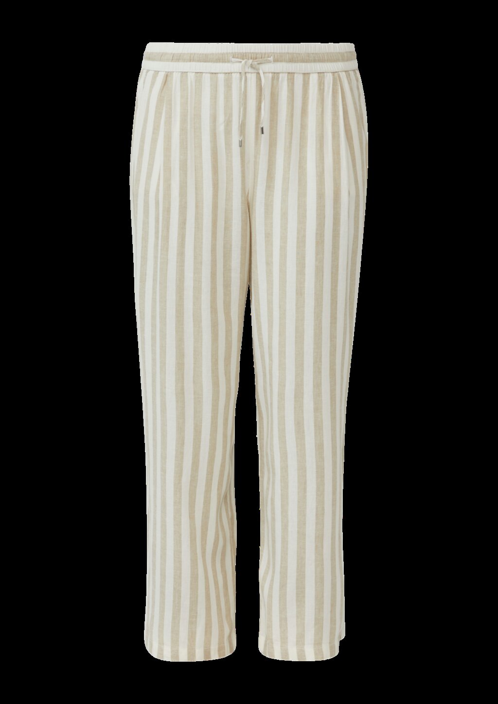 Leichte Leinenmix-Hose mit Elastikbund