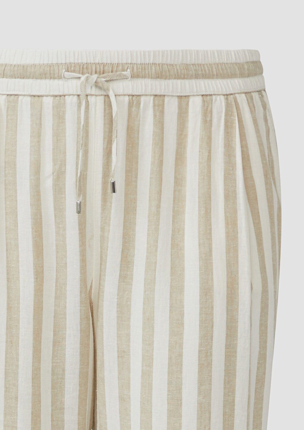 Leichte Leinenmix-Hose mit Elastikbund