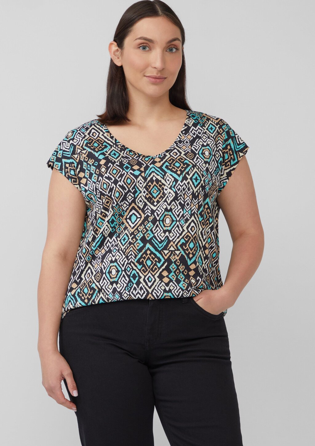 Ärmelloses Relaxed-Fit-Shirt mit Cut-out und Schleife