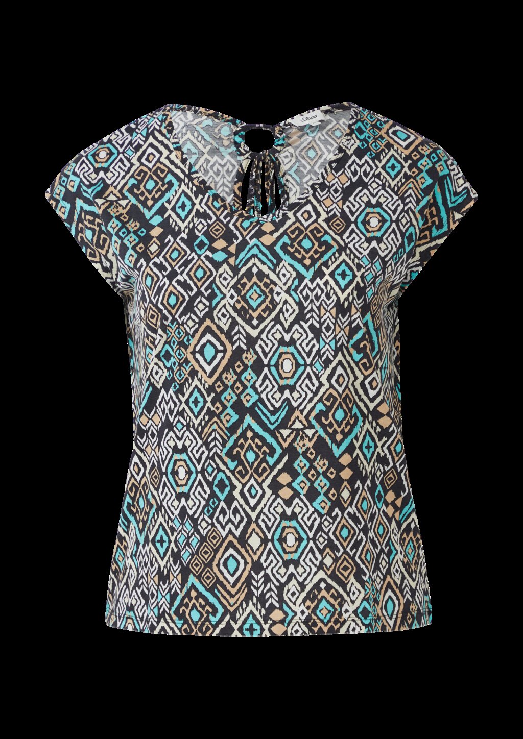 Ärmelloses Relaxed-Fit-Shirt mit Cut-out und Schleife