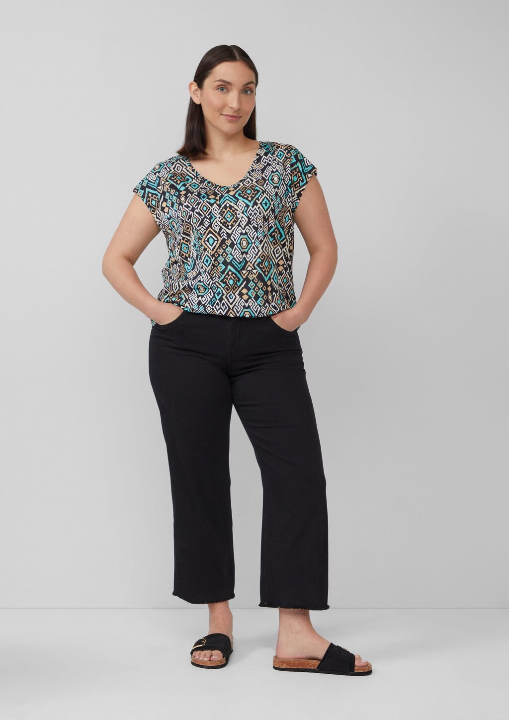 Ärmelloses Relaxed-Fit-Shirt mit Cut-out und Schleife