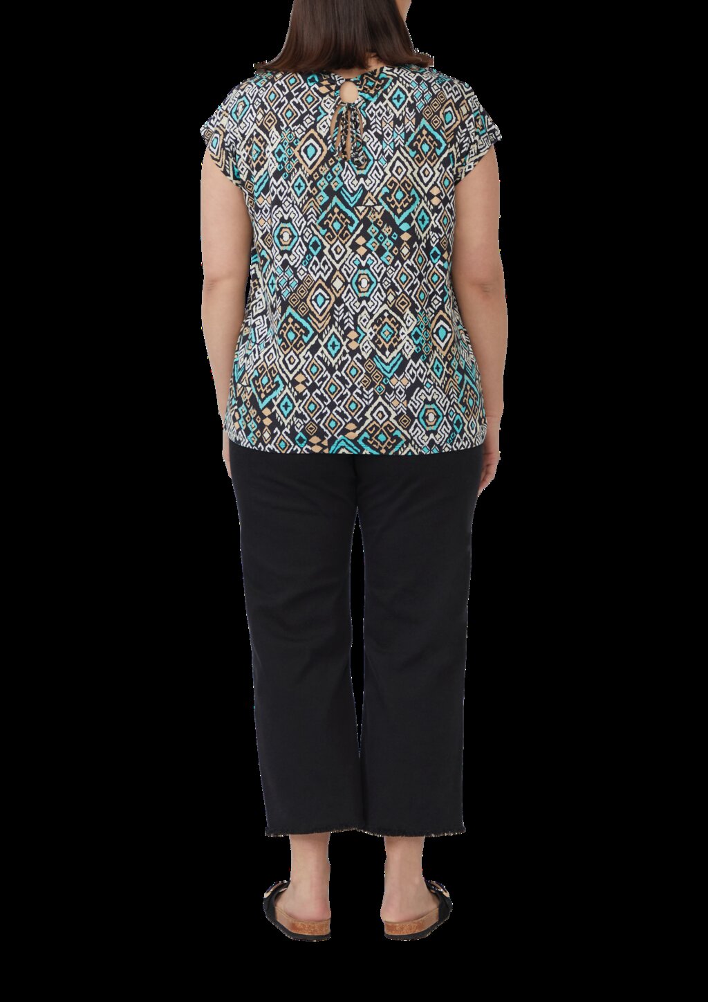 Ärmelloses Relaxed-Fit-Shirt mit Cut-out und Schleife