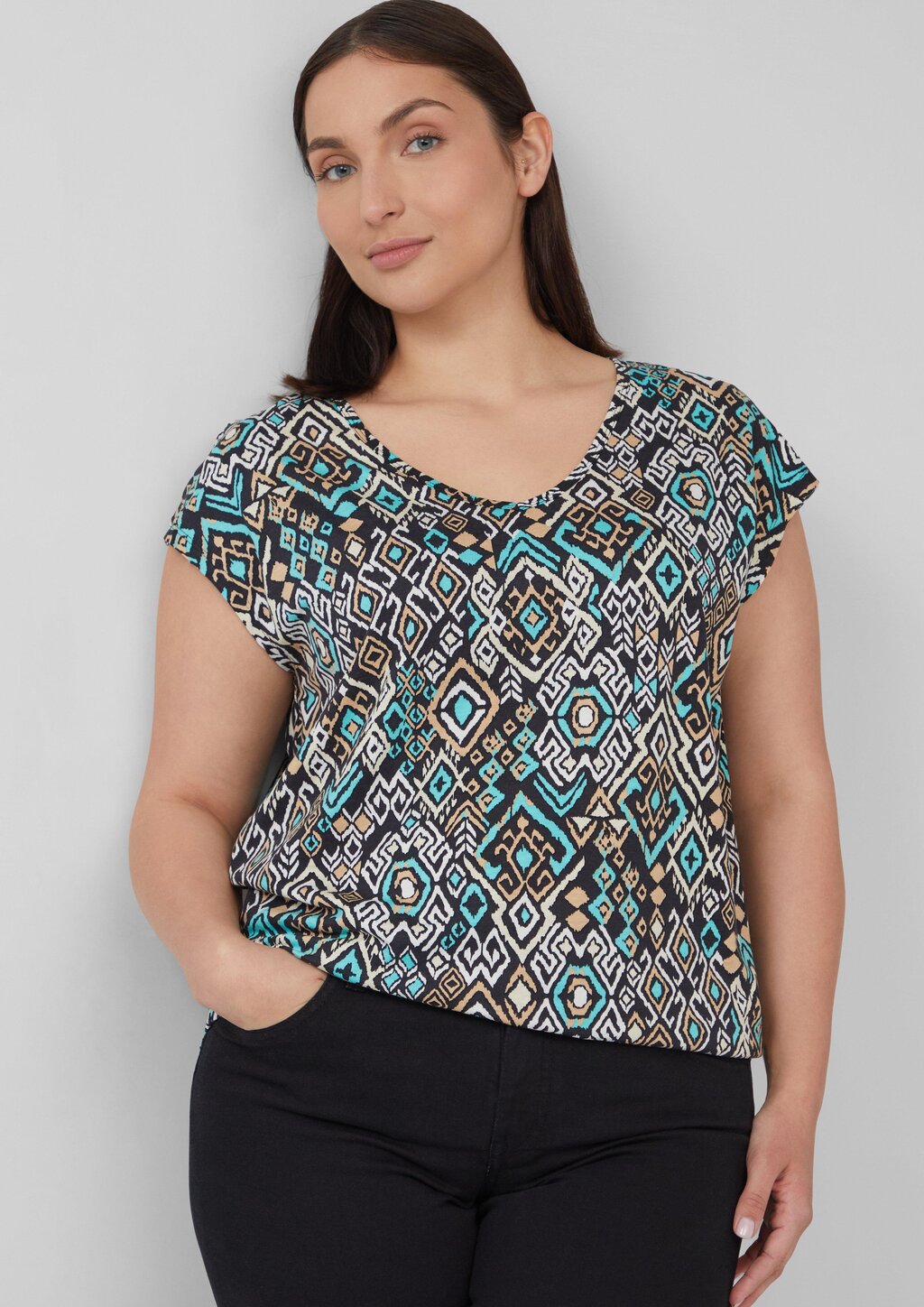 Ärmelloses Relaxed-Fit-Shirt mit Cut-out und Schleife