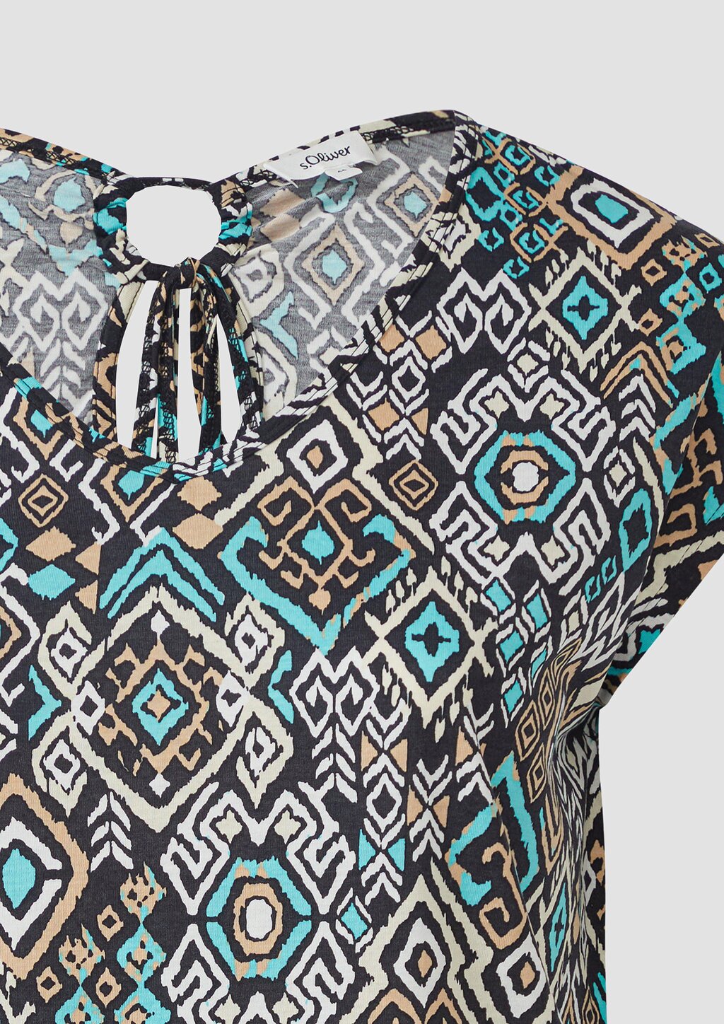 Ärmelloses Relaxed-Fit-Shirt mit Cut-out und Schleife