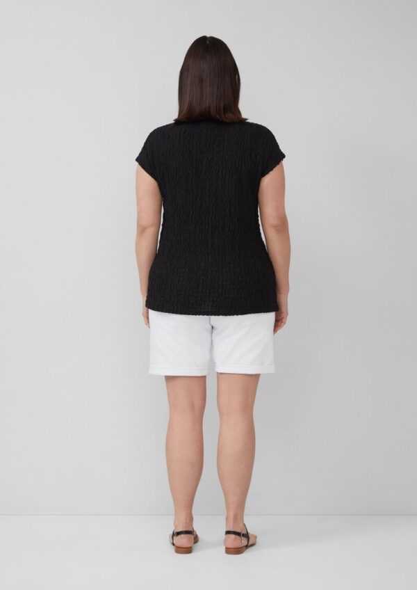 Strukturiertes T-Shirt aus Baumwollmix im Relaxed Fit