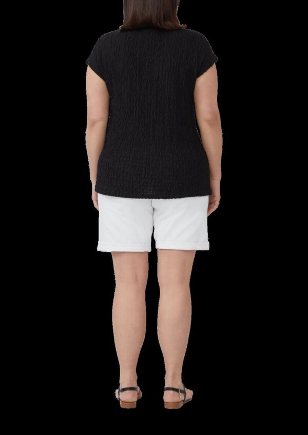 Strukturiertes T-Shirt aus Baumwollmix im Relaxed Fit