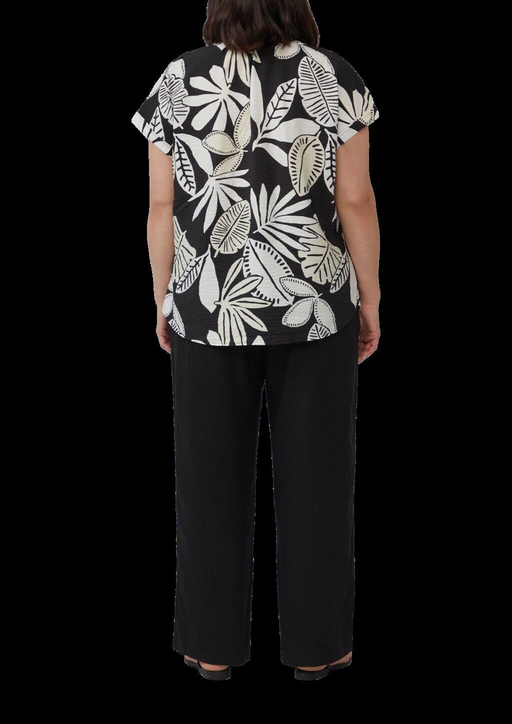 Strukturierte Bluse mit Raff-Details