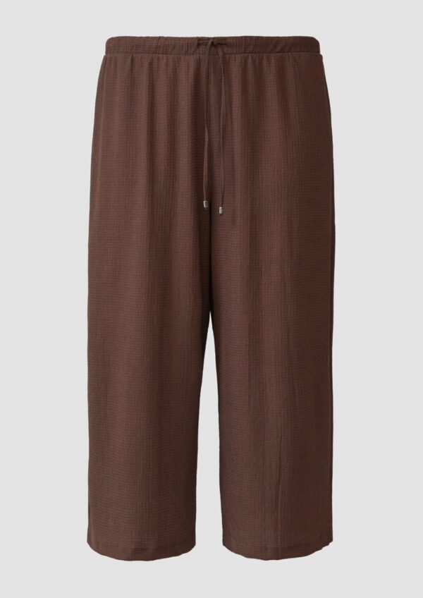 Strukturierte Culotte mit Elastikbund