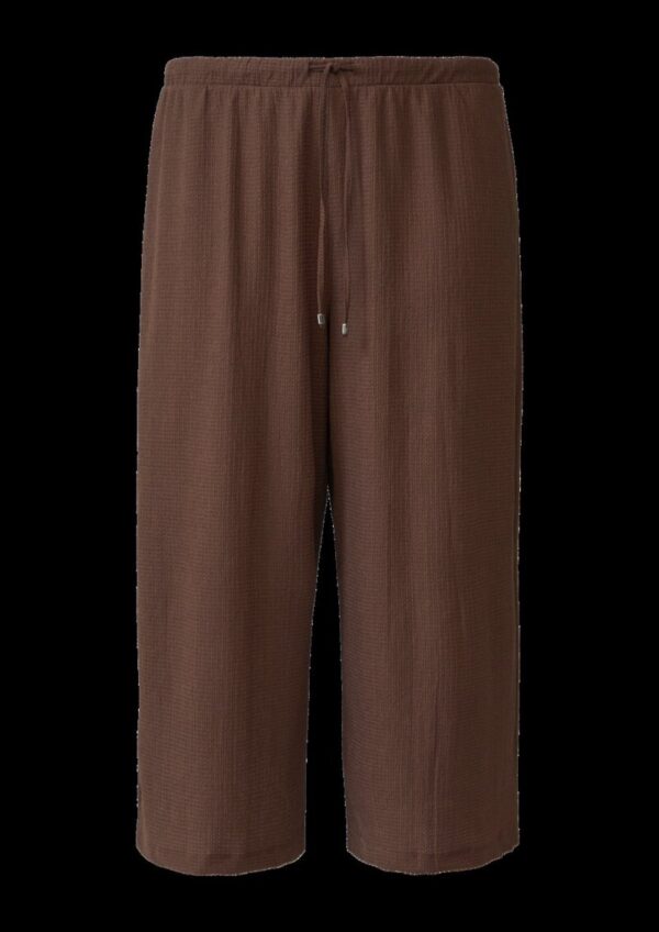 Strukturierte Culotte mit Elastikbund