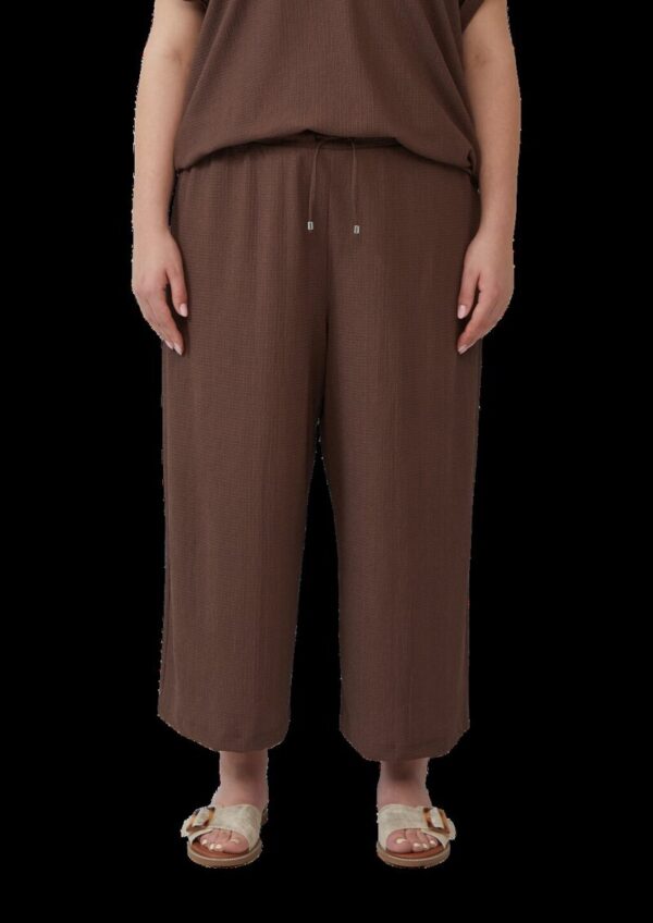 Strukturierte Culotte mit Elastikbund