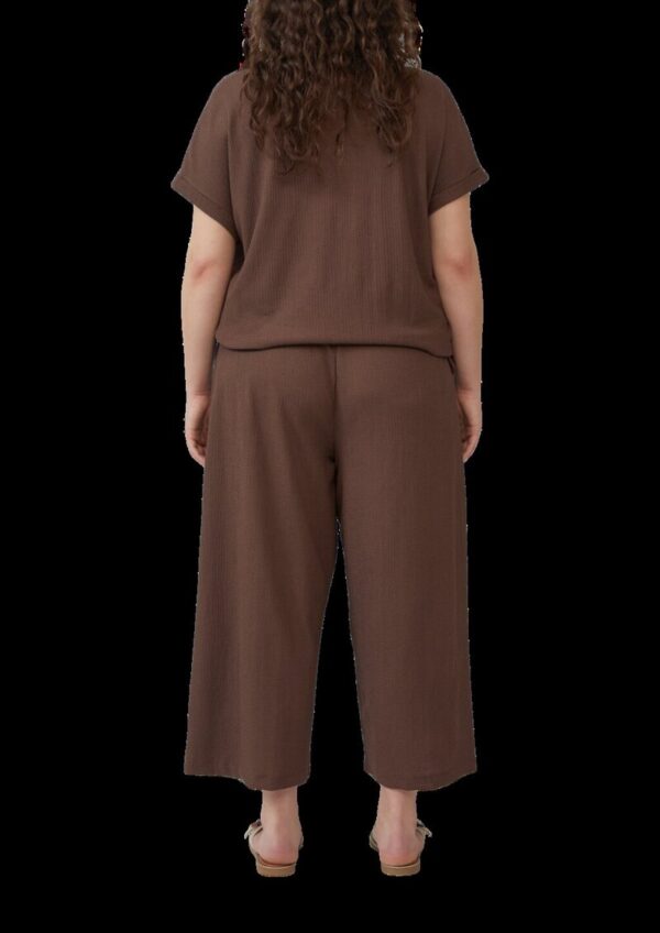 Strukturierte Culotte mit Elastikbund