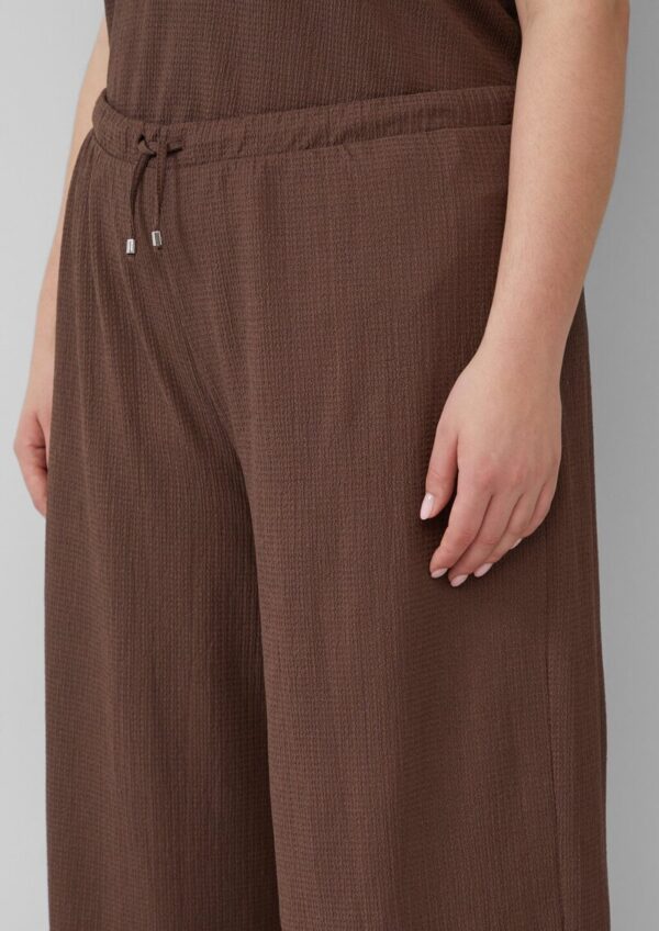 Strukturierte Culotte mit Elastikbund