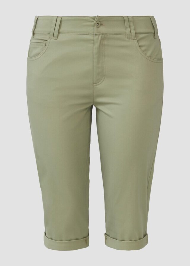 Capri-Hose aus Baumwoll-Elasthan-Mischung