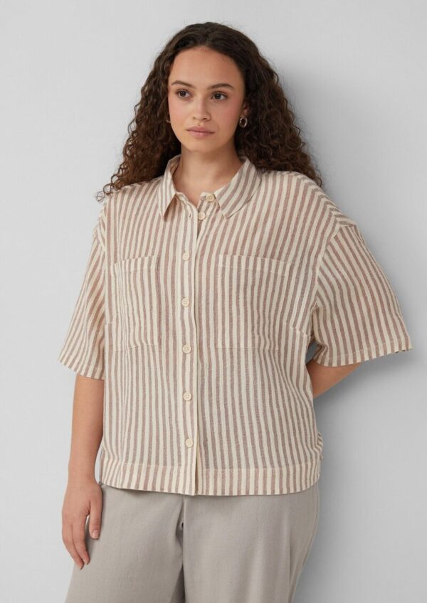 Gestreifte Bluse im Loose Fit