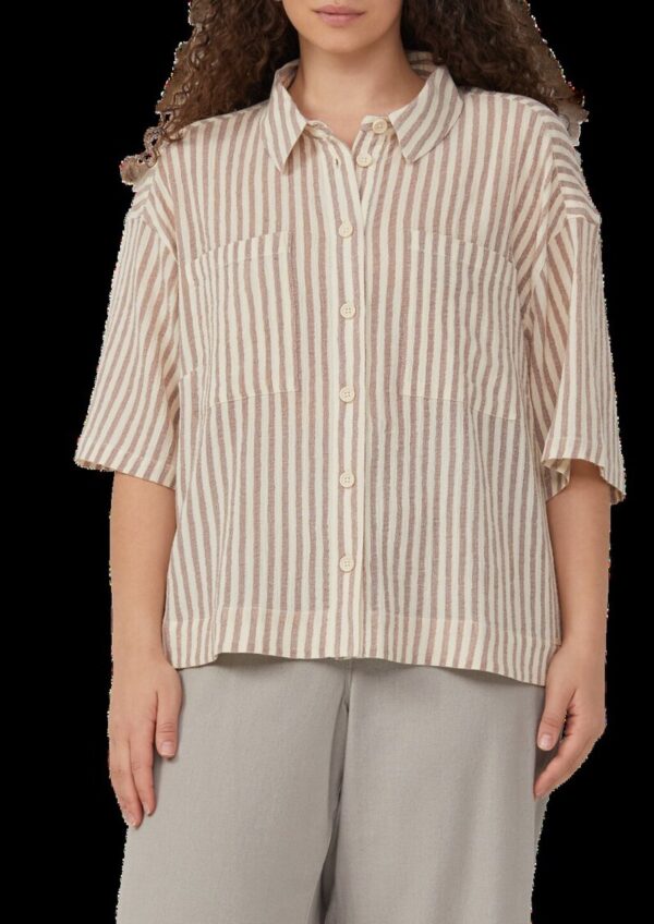 Gestreifte Bluse im Loose Fit