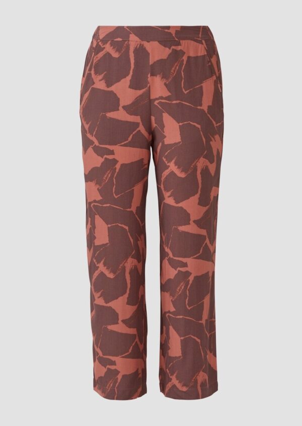 Hose aus Viskose mit All-over-Print