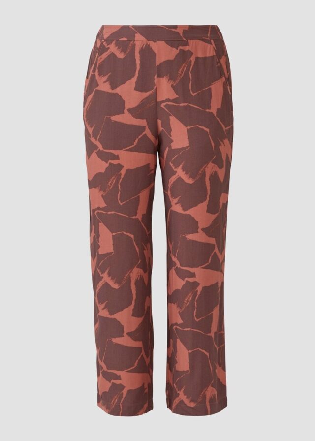 Hose aus Viskose mit All-over-Print