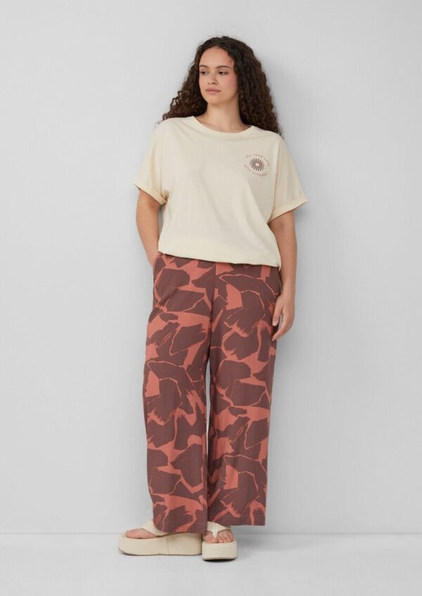 Hose aus Viskose mit All-over-Print