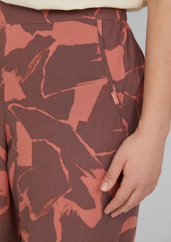 Hose aus Viskose mit All-over-Print