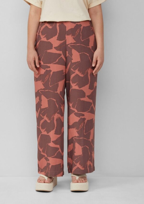 Hose aus Viskose mit All-over-Print
