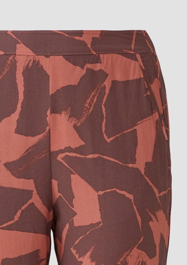 Hose aus Viskose mit All-over-Print