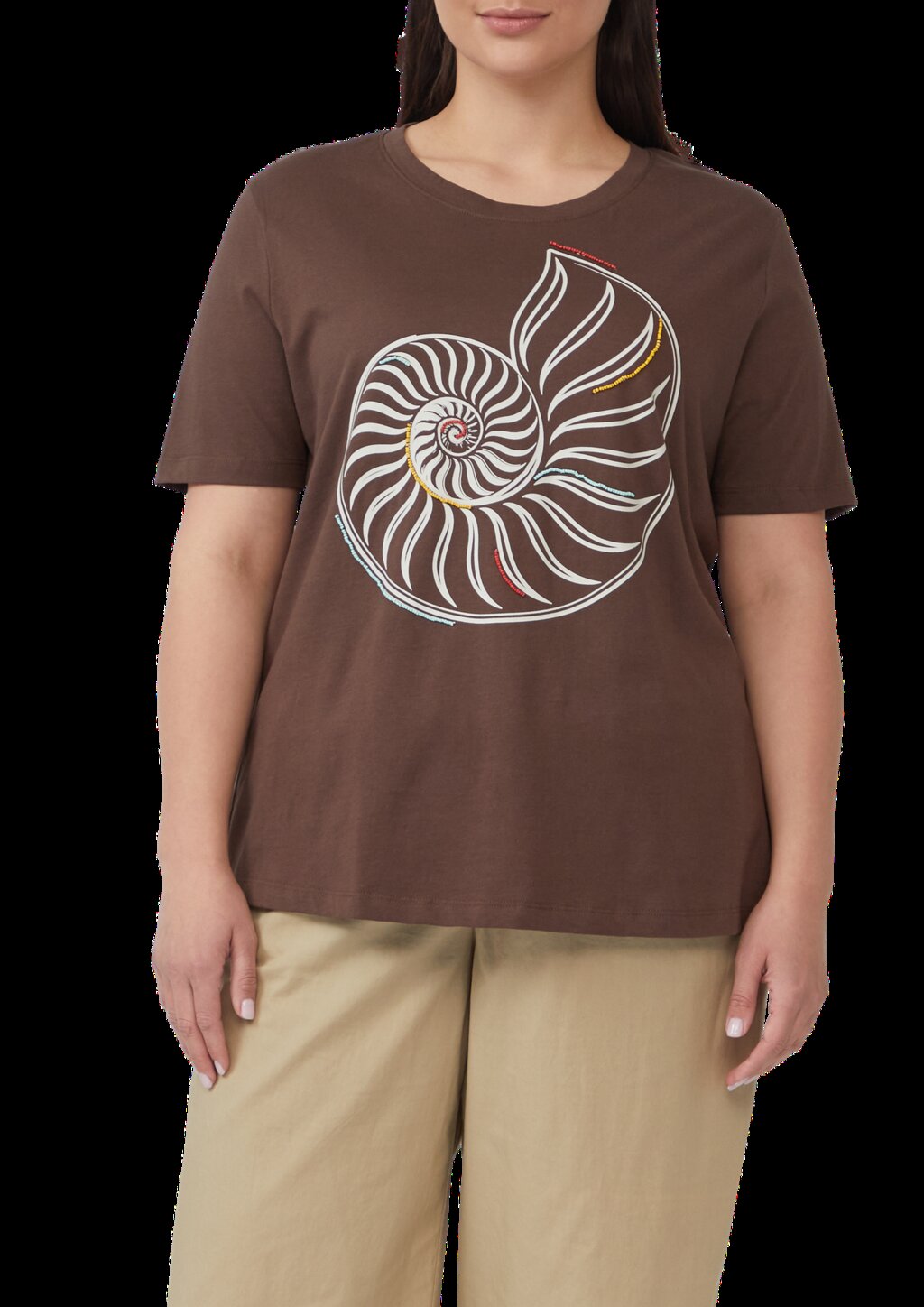 Jersey-T-Shirt mit Artwork