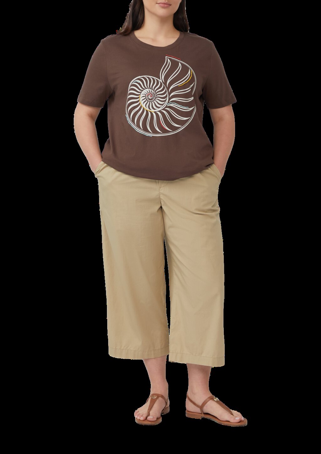 Jersey-T-Shirt mit Artwork